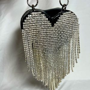 Mini Heart Purse Rhinestone Dollskill Night Mine All Mine Crossbody